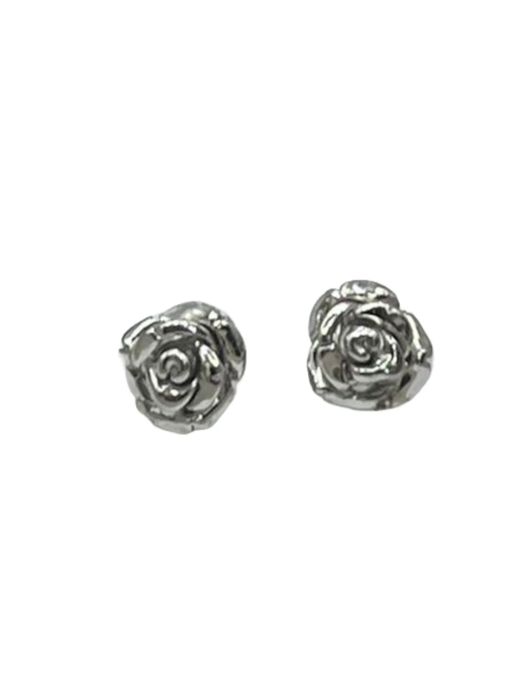 Orecchini a Forma di Rosa in Argento 925 - CM Silver Jewels