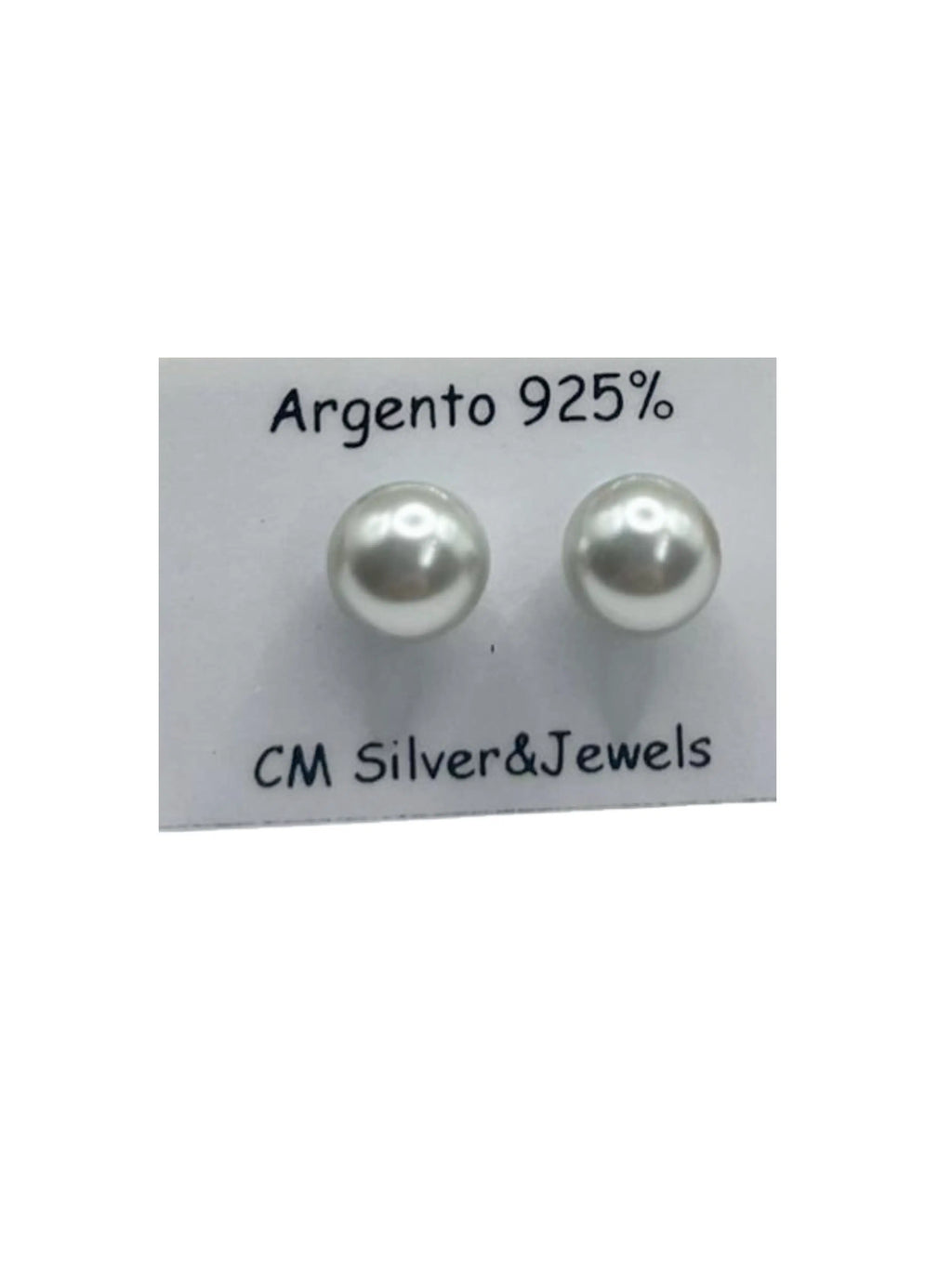 Orecchini Donna in Argento 925 con Perla Argentata