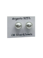 Orecchini Donna in Argento 925 con Perla Argentata