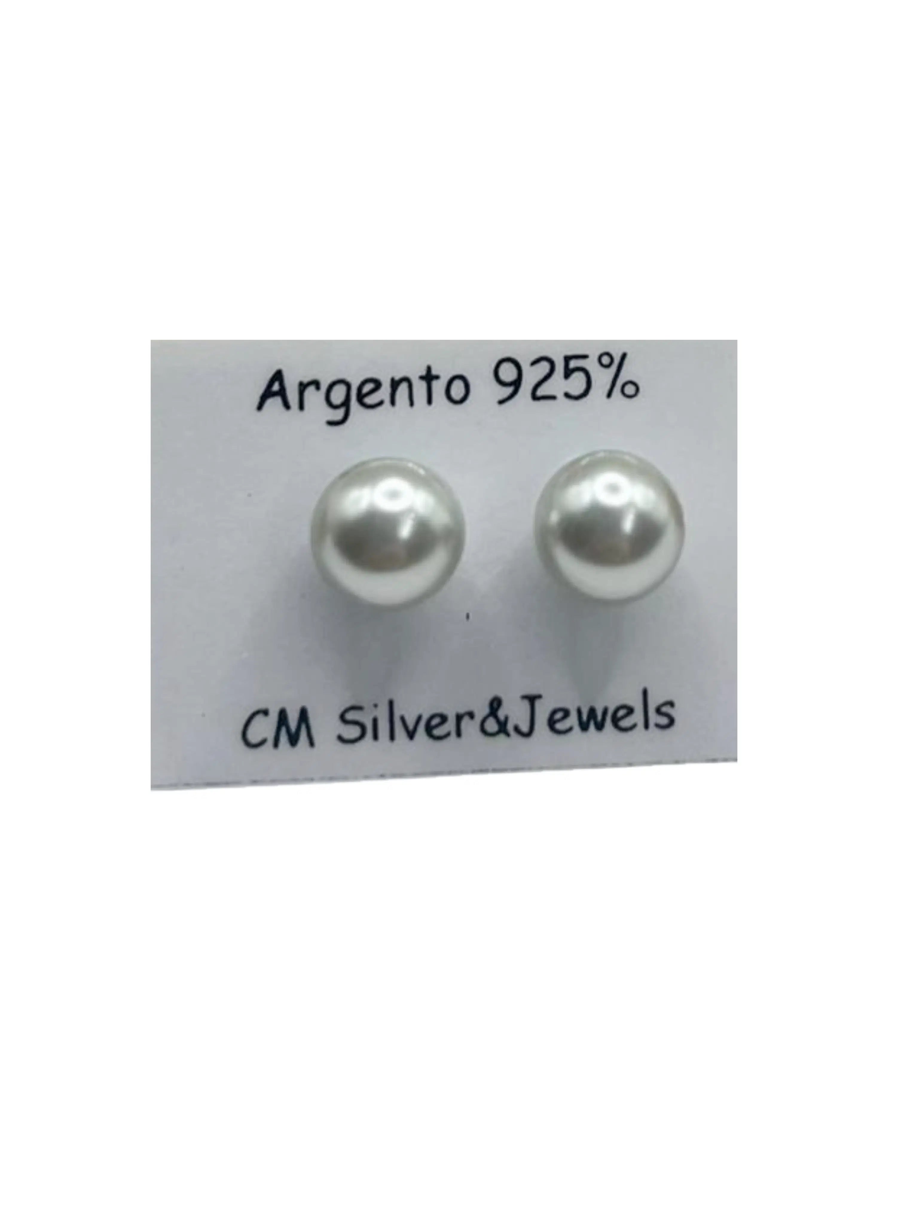 Orecchini Donna in Argento 925 con Perla Argentata