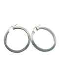 Orecchini in argento 925 a cerchio rigati - CM Silver Jewels