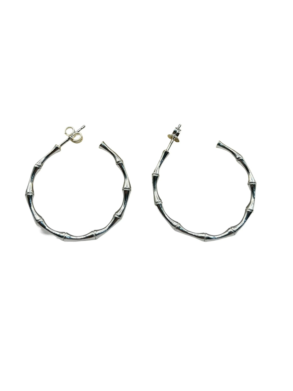 ORECCHINI IN ARGENTO 925% CERCHIO SEMI APERTI E LAVORATI - CM Silver Jewels