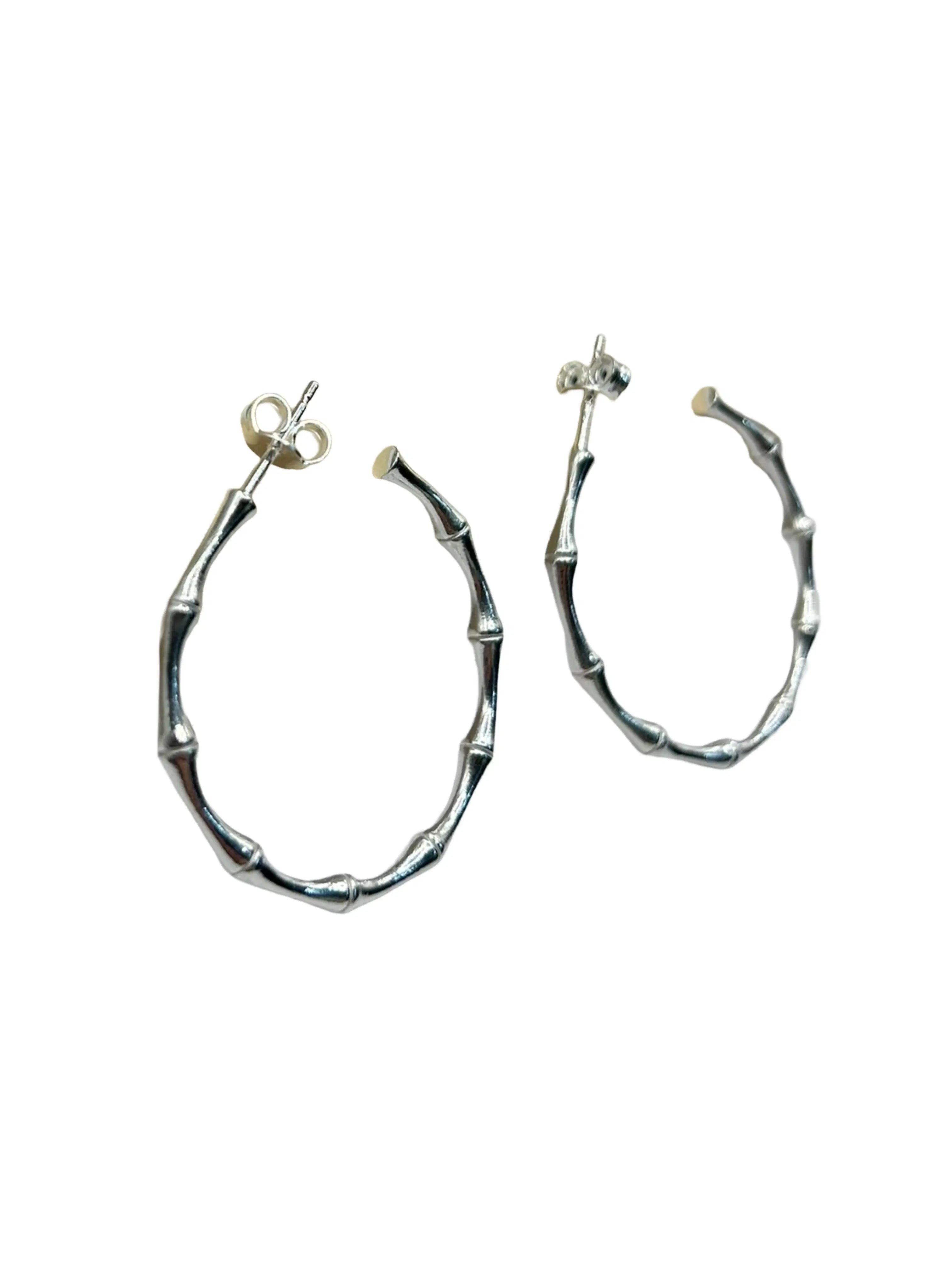 ORECCHINI IN ARGENTO 925% CERCHIO SEMI APERTI E LAVORATI - CM Silver Jewels
