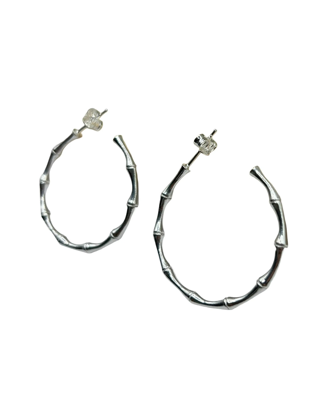 ORECCHINI IN ARGENTO 925% CERCHIO SEMI APERTI E LAVORATI - CM Silver Jewels