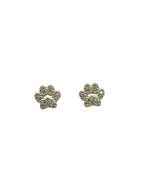 Orecchini Zampa in Argento 925 Placcato Oro con Zirconi - CM Silver Jewels