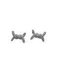 Orecchini Nodo in Argento 925 con Zirconi - CM Silver Jewels