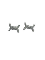 Orecchini Nodo in Argento 925 con Zirconi - CM Silver Jewels