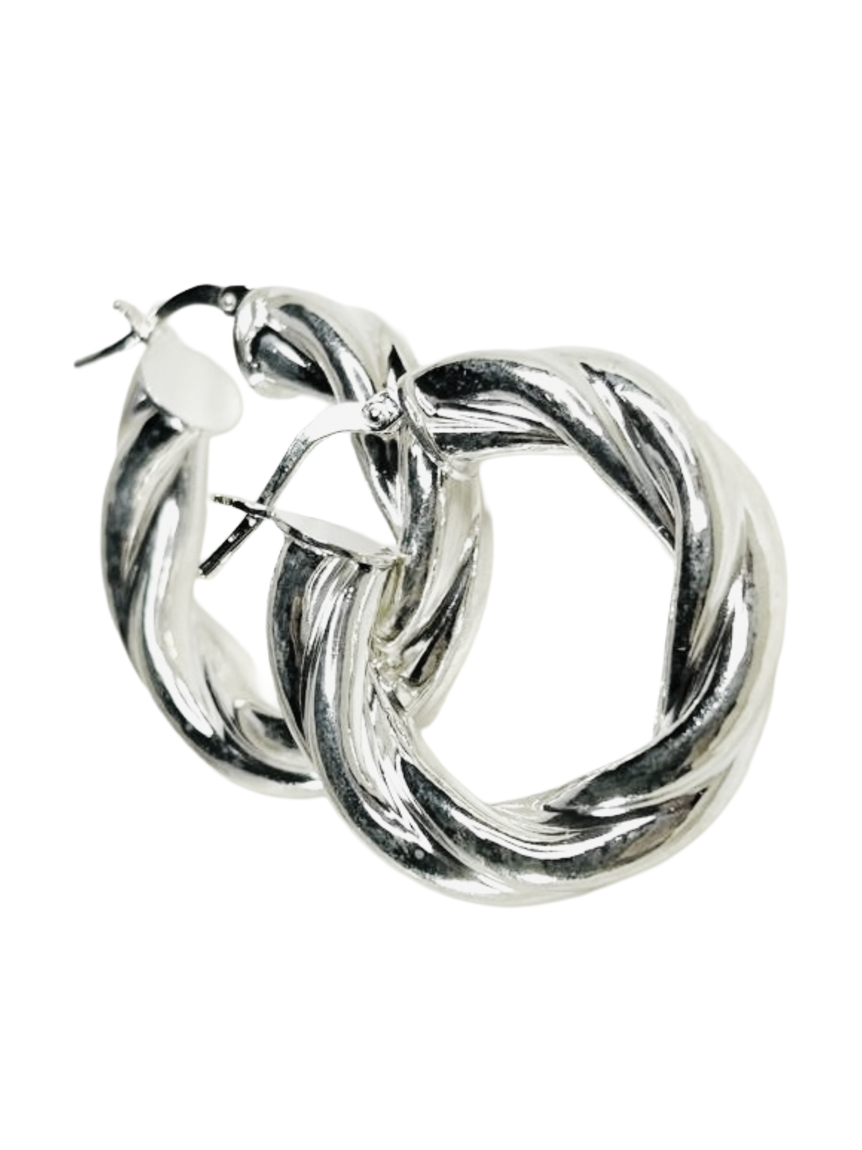 Orecchini in Argento 925 a Cerchio Intrecciato – Eleganza e Raffinatezza