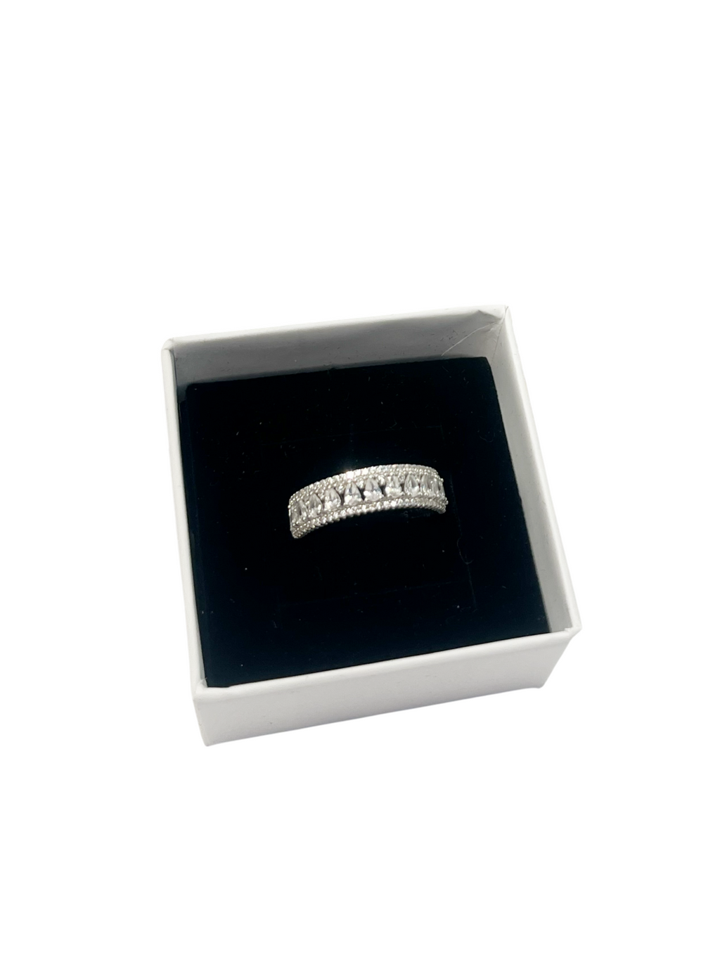 Bague pour femme en argent 925 ornée de zirconias brillantes – Élégance et éclat intemporels