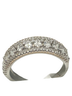 Bague pour femme en argent 925 ornée de zirconias brillantes – Élégance et éclat intemporels