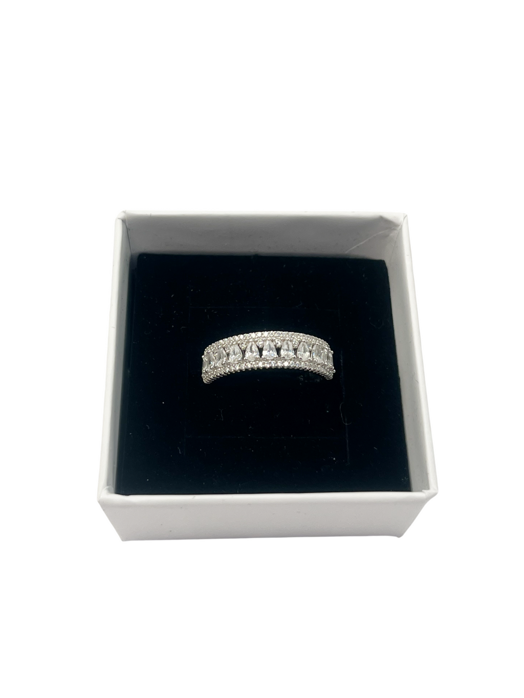 Bague pour femme en argent 925 ornée de zirconias brillantes – Élégance et éclat intemporels