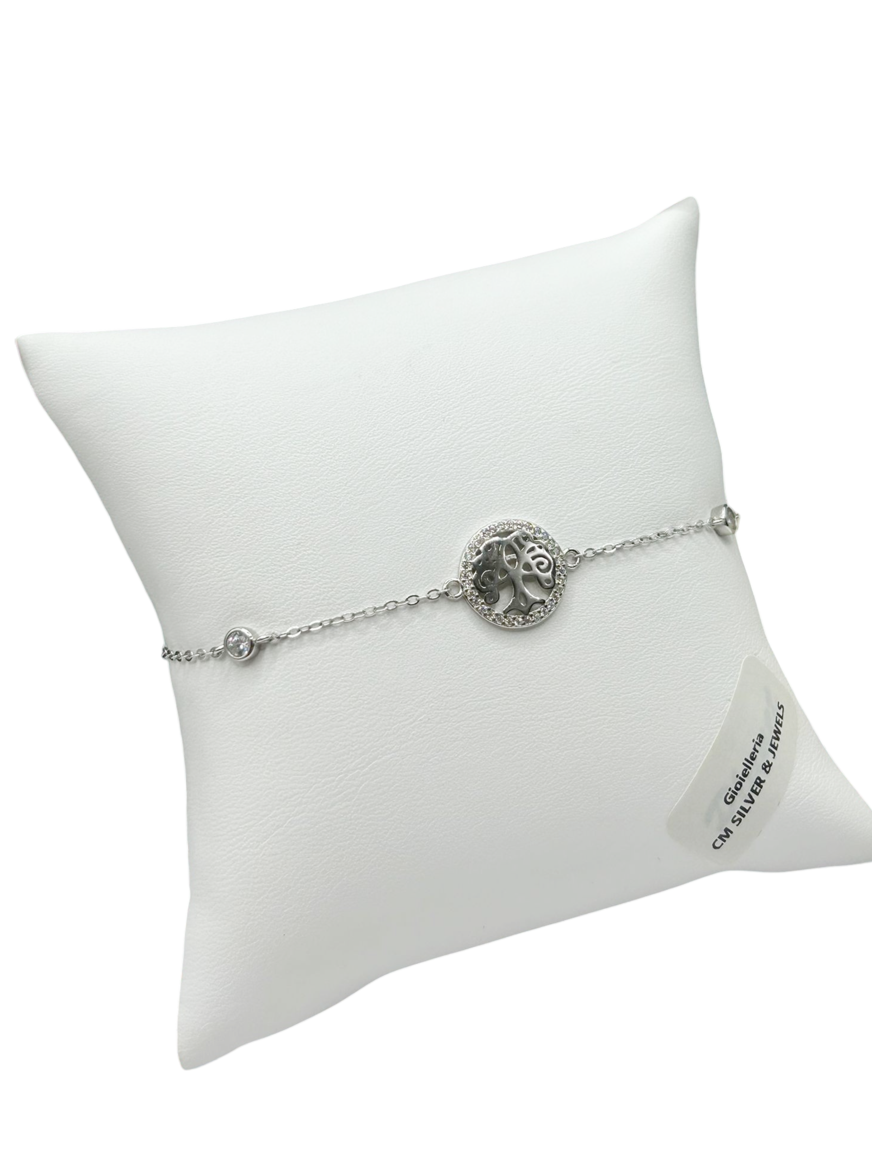 925 Silver Bracelet with Tree of Life – Adjustable Length