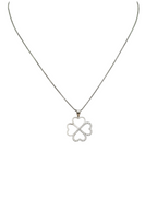Collier trèfle à quatre feuilles en argent 925 – Élégant porte-bonheur