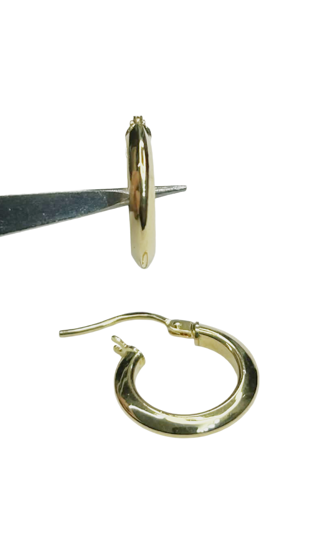 Orecchini cerchietto in oro giallo 750 (18 carati)