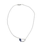 925 Silver Necklace with Brooch, Blue Ladybug and Stars – Luck and Sweetness