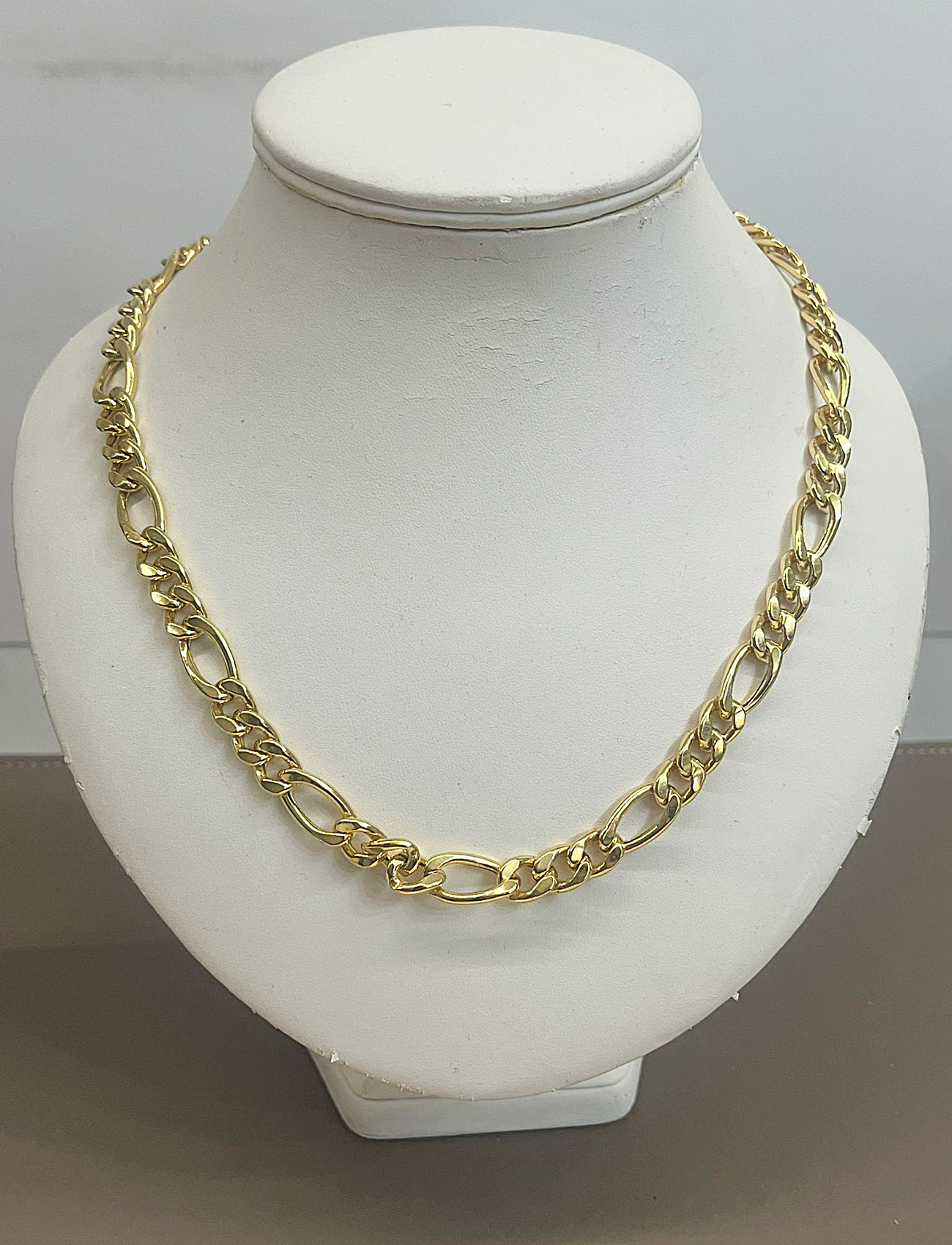 Collana artigianale in Argento 925 dorato, punzone argento old money