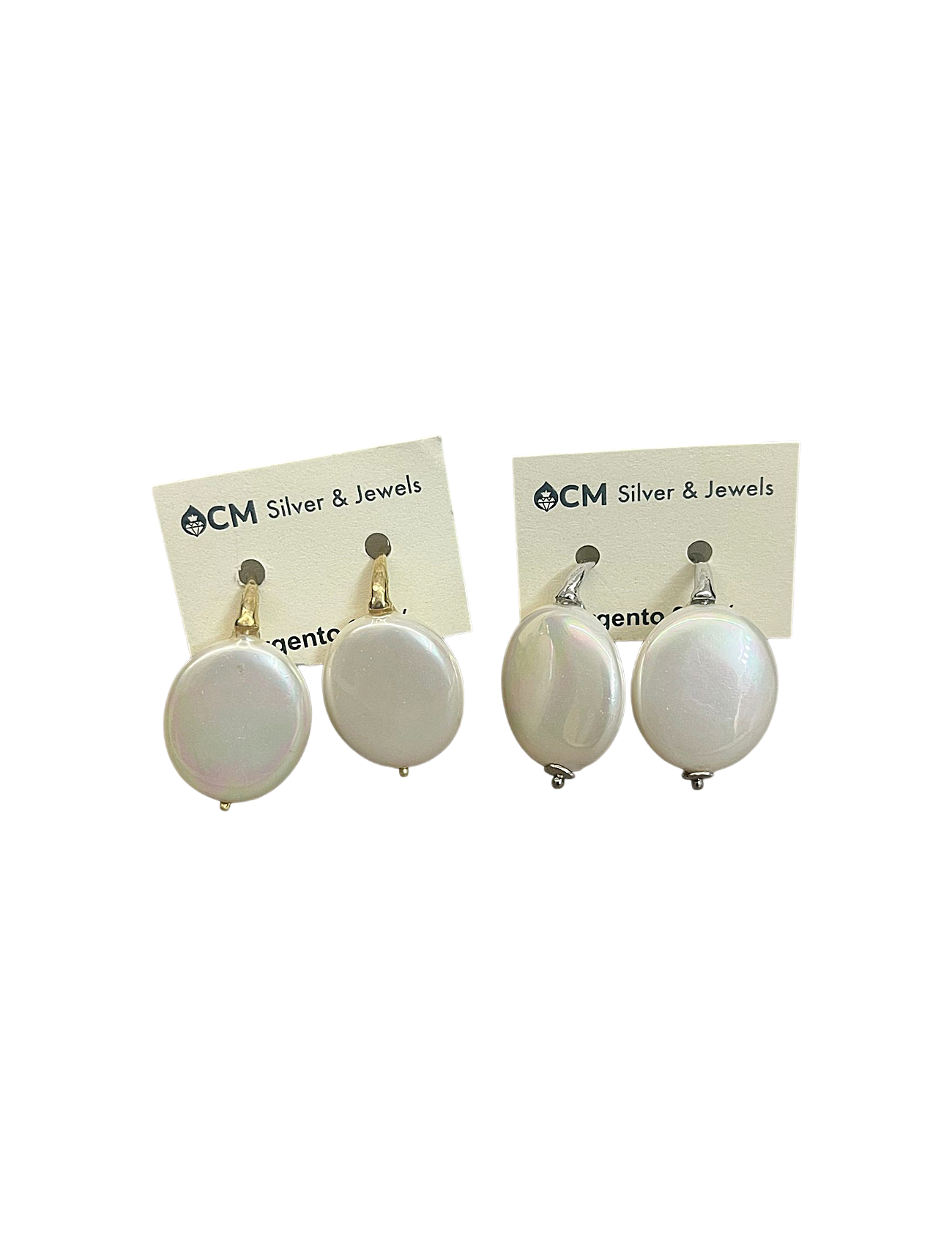 Orecchini artigianali in argento 925 Perla majorica eleganza senza tempo