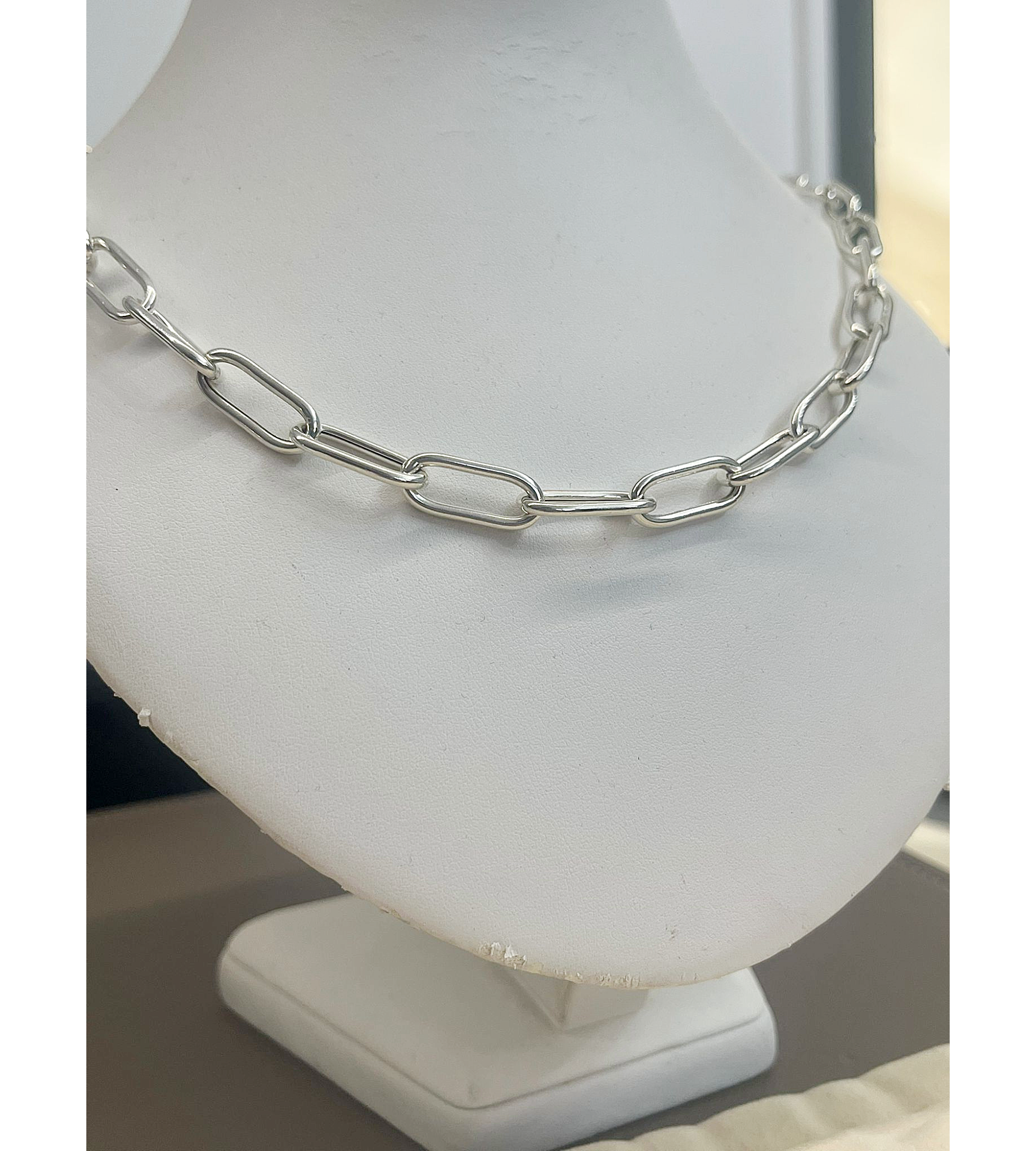 Collana in argento 925 artigianale, punzone argento 925