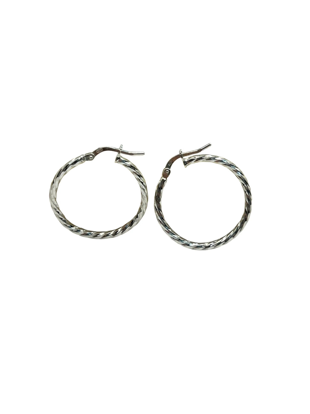 Orecchini a Cerchio Intrecciati in Argento 925 – Eleganza Luminosa Senza Tempo - CM Silver Jewels