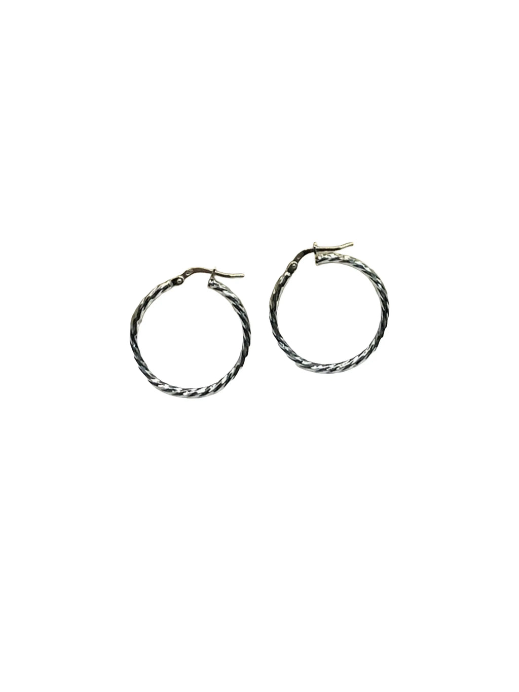 Orecchini a Cerchio Intrecciati in Argento 925 – Eleganza Luminosa Senza Tempo - CM Silver Jewels