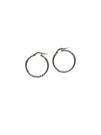 Orecchini a Cerchio Intrecciati in Argento 925 – Eleganza Luminosa Senza Tempo - CM Silver Jewels