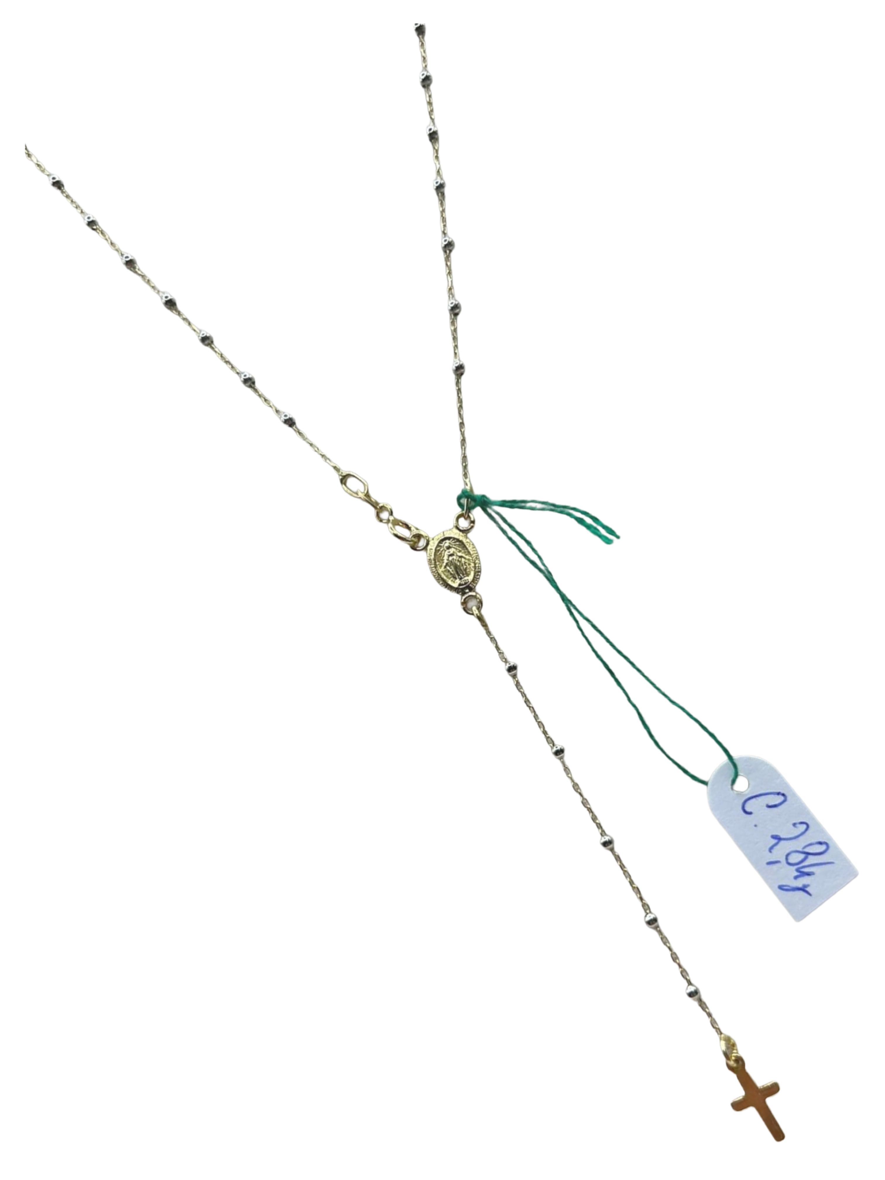 Collier chapelet en or 18 carats (750) – Longueur 50 cm, 2,84 g