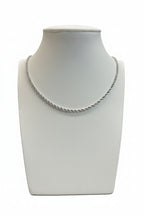Collana Corda in Oro Bianco 18k (750) – 50 cm | CM Silver Jewels