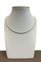 Collana Corda in Oro Bianco 18k – 45 cm | CM Silver Jewels