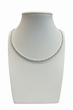 Collana Corda in Oro Bianco 18k – 49 cm | CM Silver Jewels