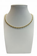 Collier à mailles ovales en or 18 carats – 51 cm, épaisseur 3 mm | CM Silver Jewels