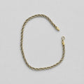 Bracelet Cordon en Or Jaune et Blanc 18k (750) – Maille Tressée | CM Silver Jewels