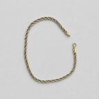 Bracelet Cordon en Or Jaune et Blanc 18k (750) – Maille Tressée | CM Silver Jewels