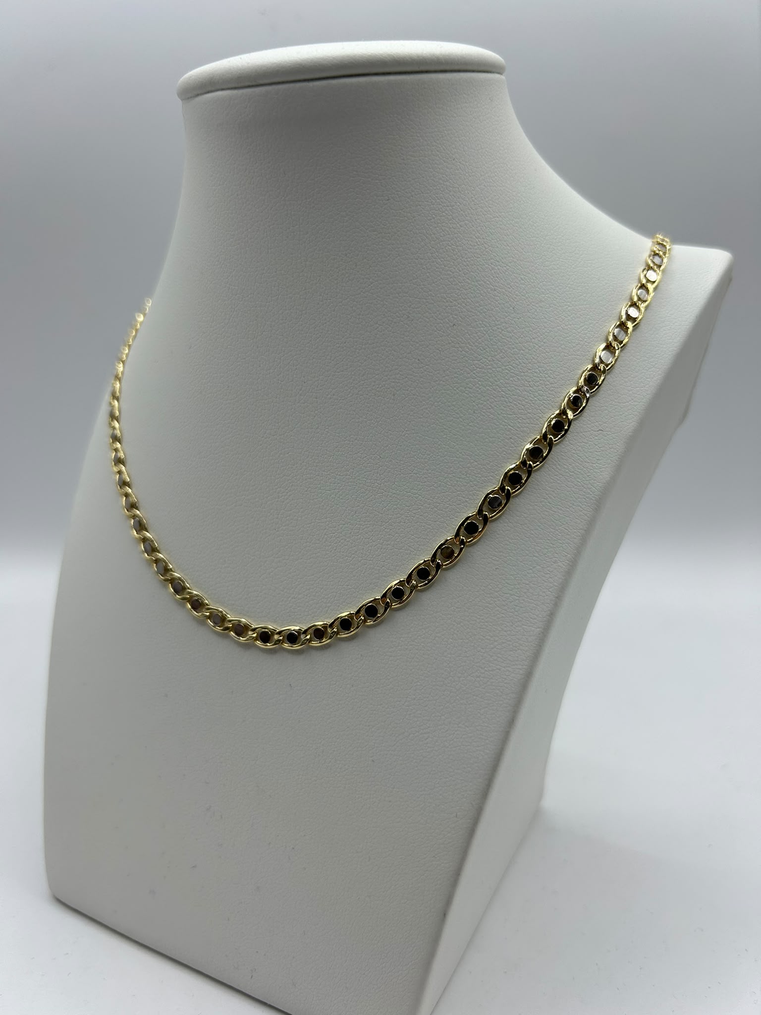 Collana Girocollo Bicolore in Oro 750 (18 Carati) – 50 cm | CM Silver Jewels