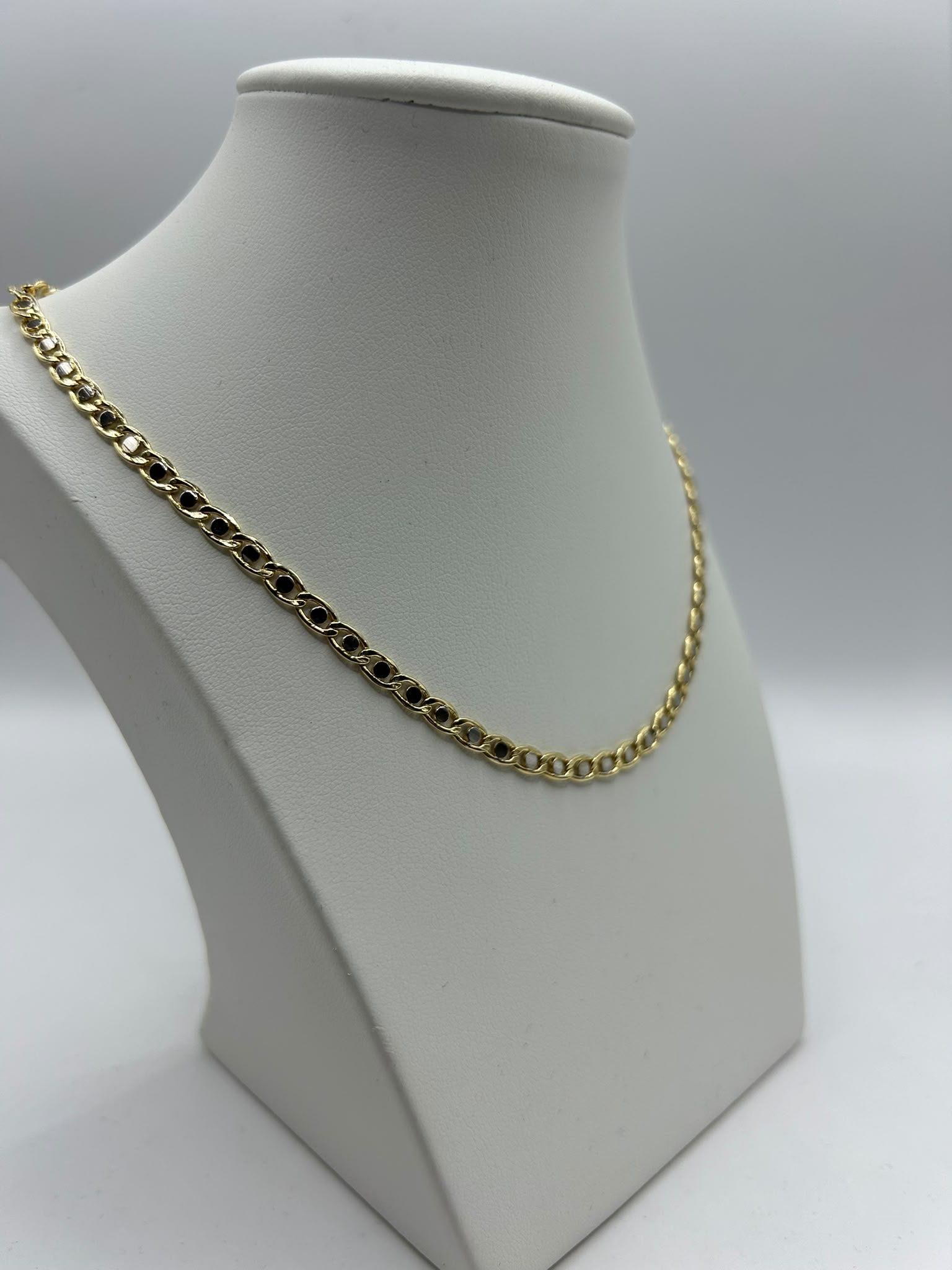Collana Girocollo Bicolore in Oro 750 (18 Carati) – 50 cm | CM Silver Jewels