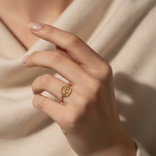 Anello Albero della Vita in Argento 925 Misura Regolabile