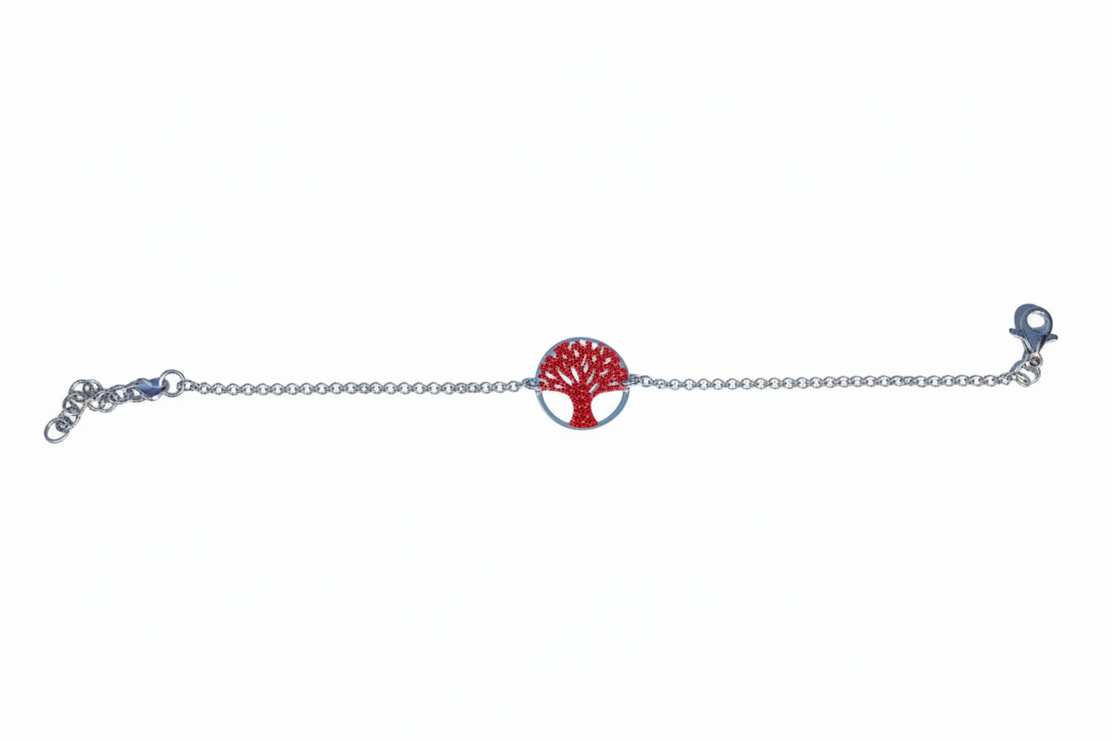 Women's 925 Sterling Silver Tree of Life Bracelet – Silver or Gold Tone 19.5 cm | CM Silver Jewels
