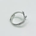 Anello Crocifisso in Argento 925 Placcato Oro 18 Carati – Misura Regolabile | Gioiello Religioso Elegante - Gioielleria CM SILVER & JEWELS