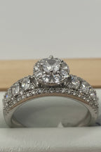 Anello da Donna in Argento 925 con Zirconi Brillanti – Design Elegante e Luminoso - Gioielleria CM SILVER & JEWELS