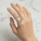 Anello fiore argento 925 donna indossato lifestyle - CM Silver Jewels