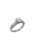 Anello Solitario da Donna in Argento 925 con Zircone Centrale e Pavé Laterale – Eleganza Infinita - Gioielleria CM SILVER & JEWELS