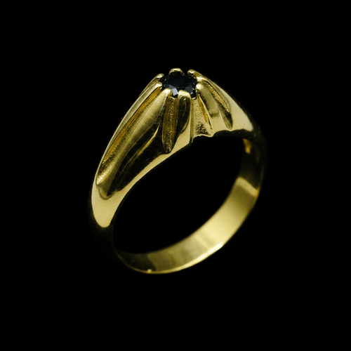 Anello Pietra - Dettaglio Nero