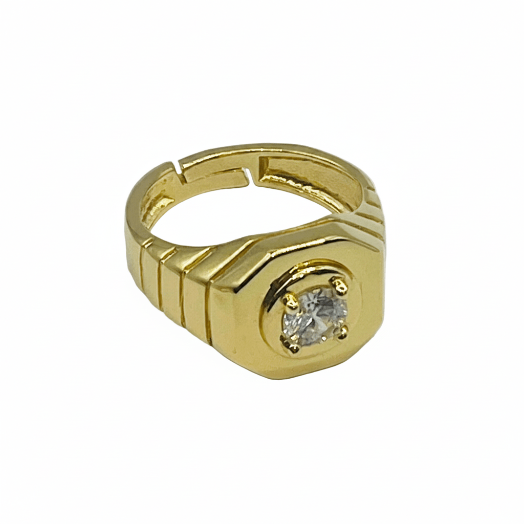 Anello Pietra Bianca - Sfondo Bianco