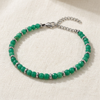 Angolazione alternativa del bracciale in agata verde
