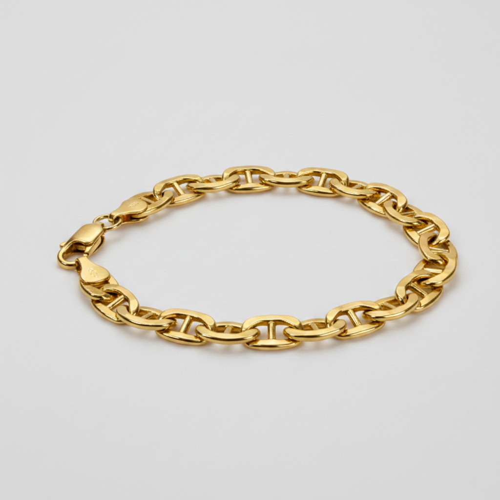 Angolo alternativo - Bracciale Figaro Oro