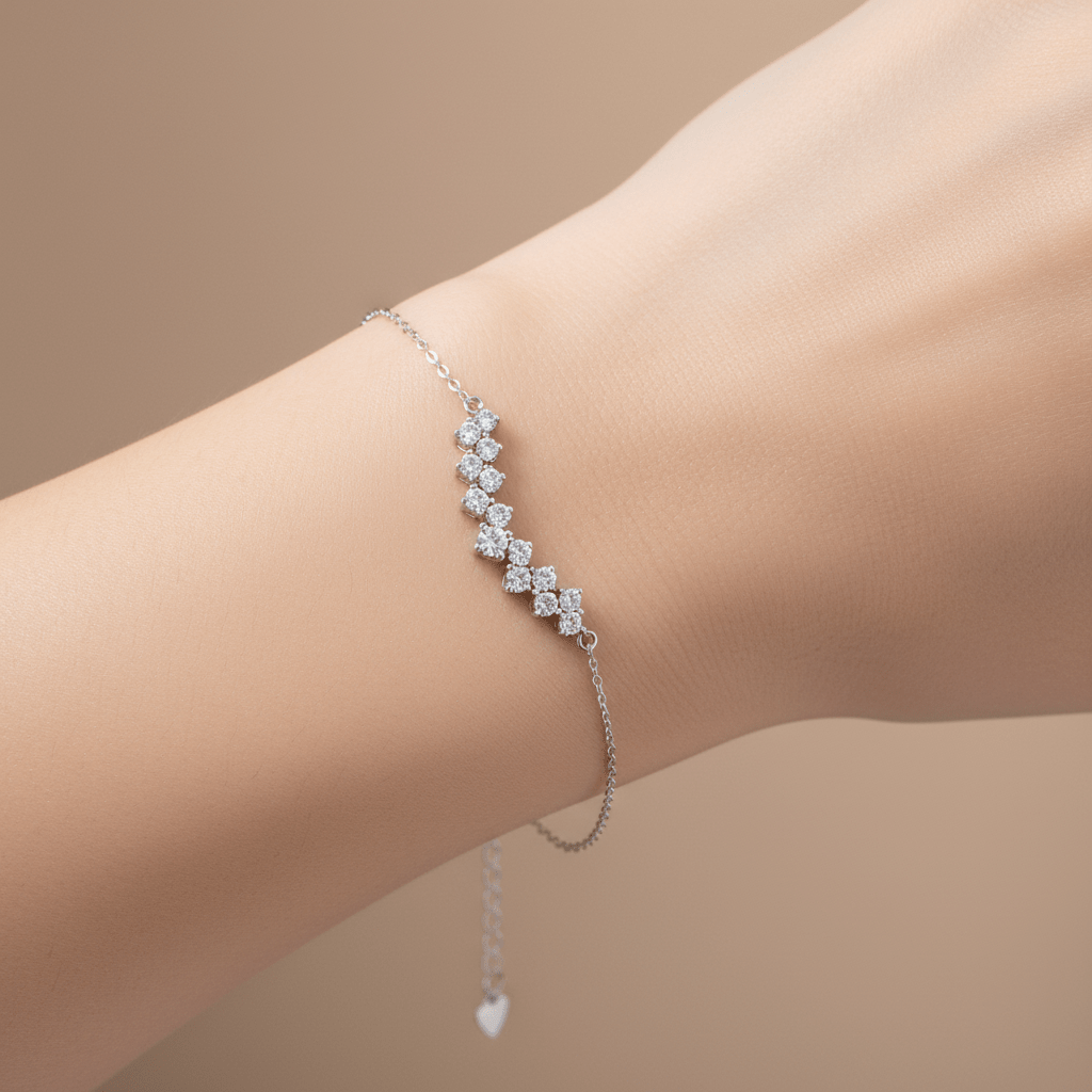 Lifestyle - Bracciale barra zirconi