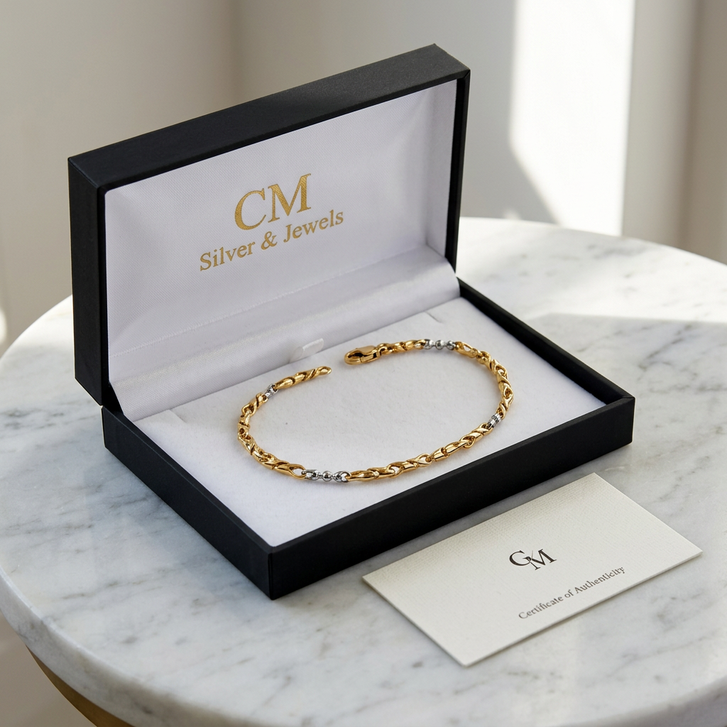 Bracciale bicolore nel cofanetto CM Silver & Jewels