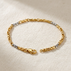 Bracciale bicolore visto da un’angolazione alternativa