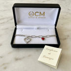 Bracciale con due cuori nel cofanetto CM Silver & Jewels con il tuo certificato di garanzia