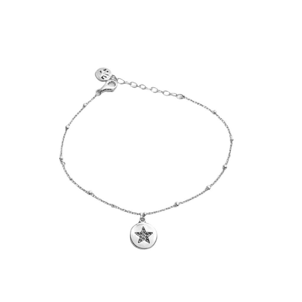 Bracciale Donna in Argento 925 con Stella – 22 cm Regolabile | CM Silver Jewels