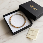 Bracciale in agata nel cofanetto CM Silver & Jewels con il tuo certificato di garanzia